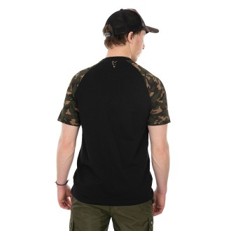Triko Fox Raglan T-Shirt Black/Camo