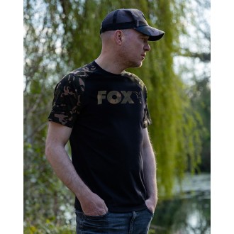Triko Fox Raglan T-Shirt Black/Camo