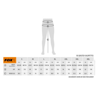 Kalhoty Fox RS Quilted Salopettes