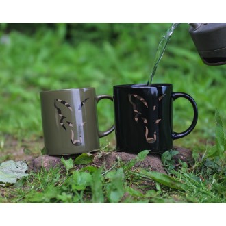 Hrnek Fox Green & Camo Head Ceramic Mug