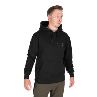 Mikina Fox Collection Hoody Black & Orange