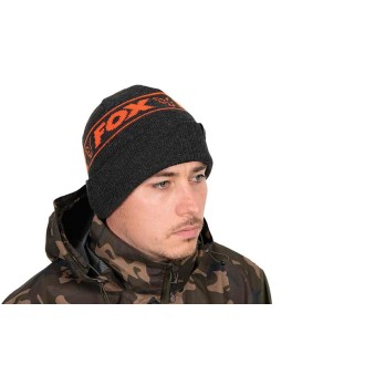 Čepice Fox Collection Beanie Hat - Black & Orange