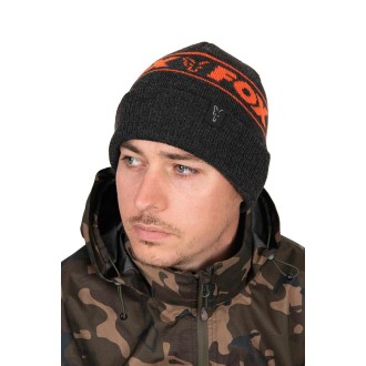 Čepice Fox Collection Beanie Hat - Black & Orange