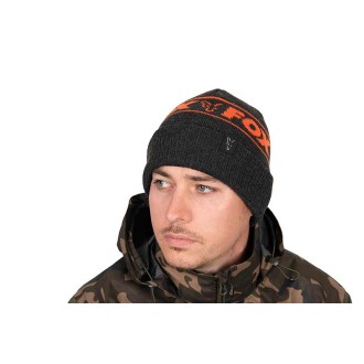 Čepice Fox Collection Beanie Hat - Black & Orange