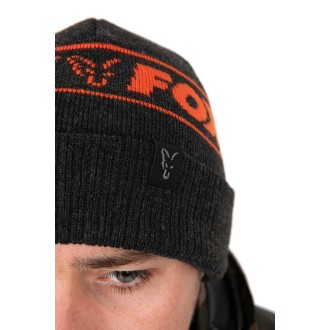 Čepice Fox Collection Beanie Hat - Black & Orange