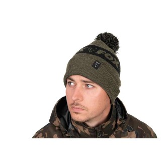 Čepice Fox Collection Bobble - Green & Black