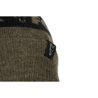 Čepice Fox Collection Bobble - Green & Black