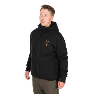 Bunda Fox Collection Sherpa Jacket Black & Orange