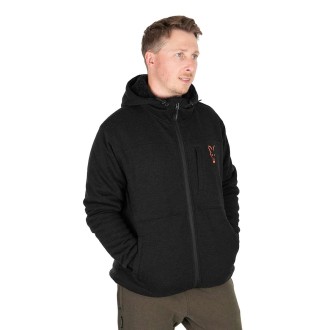 Bunda Fox Collection Sherpa Jacket Black & Orange