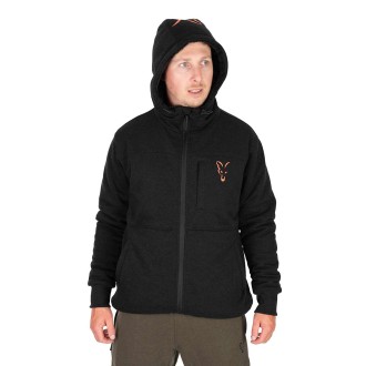 Bunda Fox Collection Sherpa Jacket Black & Orange