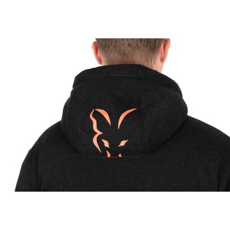 Bunda Fox Collection Sherpa Jacket Black & Orange