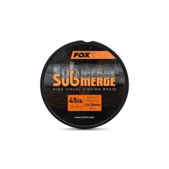 Splétaná šňůra Fox Submerge Orange Sinking Braid 300m