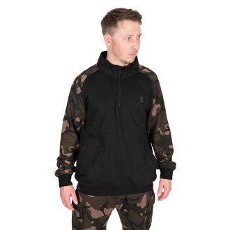 Mikina Fox LW Black/Camo QTR Zip