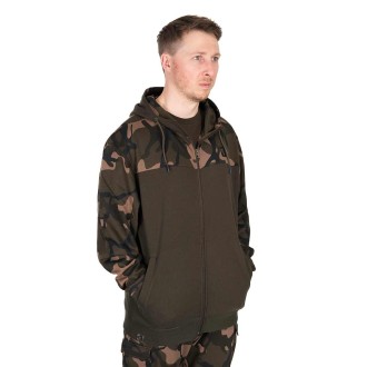 Mikina Fox LW Khaki/Camo Split Zip Hoody