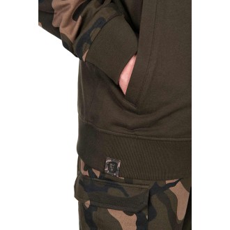 Mikina Fox LW Khaki/Camo Split Zip Hoody