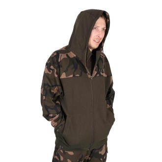 Mikina Fox LW Khaki/Camo Split Zip Hoody