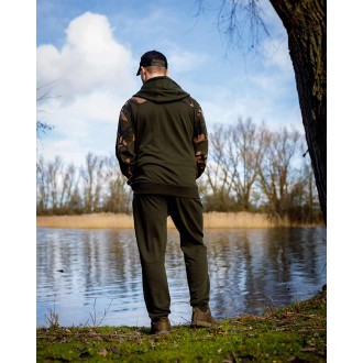 Mikina Fox LW Khaki/Camo Split Zip Hoody