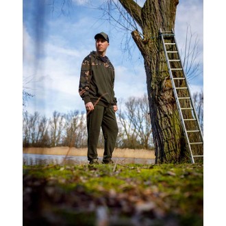 Mikina Fox LW Khaki/Camo Split Zip Hoody