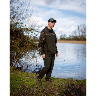 Mikina Fox LW Khaki/Camo Split Zip Hoody