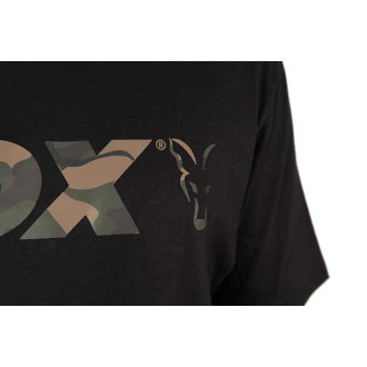 Triko Fox Black/Camo Logo T-Shirt