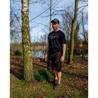 Triko Fox Black/Camo Logo T-Shirt