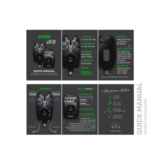 Sada Hlásičů Zfish Bite Alarm Set Zx8 4+1