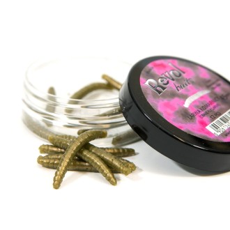 Revol Baits nástraha Crane Fly larva 45mm příchuť sýr-česnek, barva olivová perleť 12ks