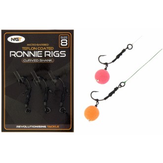 Montáž NGT Ronnie Rig & Teflon Hooks 3ks