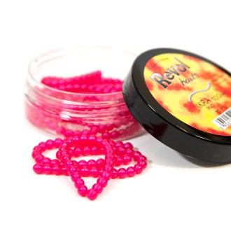 Revol Baits nástraha Roe 100mm příchuť sýr-česnek, barva růžová perleť 10ks