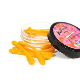 Revol Baits nástraha Leech 70mm příchuť krevetka, barva žlutá 10ks