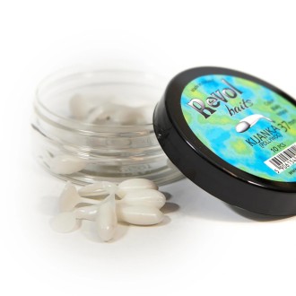 Revol Baits nástraha Pollywog 37mm příchuť sýr-česnek, barva bílá 10ks