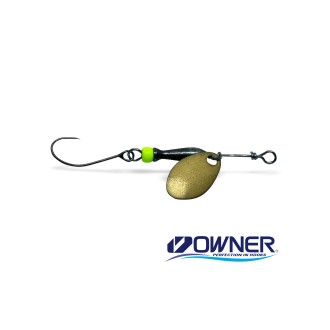 Třpytka Jigovky Classic Barbless Black - Chartreuse Body vel.1