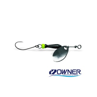 Třpytka Jigovky Classic Barbless Black - Chartreuse Body vel.1