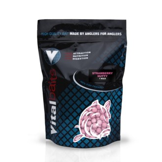 Boilies Vitalbaits Strawberry Nutty 1kg