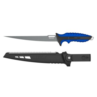 MUSTAD 8inch 4116 STAINLESS STEEL FILLET KNIFE - PTFE NON-STICK COATING BLUE