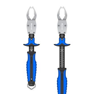 MUSTAD 11.5inch LIP GRIPPER, - 420 STAINLESS STEEL W/ 15 KG SCALE BLUE