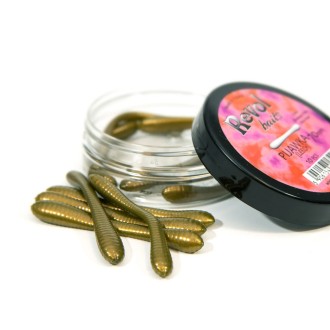 Revol Baits nástraha Leech 70mm příchuť sýr-česnek, barva olivová perleť 10ks