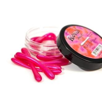 Revol Baits nástraha Leech 70mm příchuť sýr-česnek, barva růžová perleť 10ks