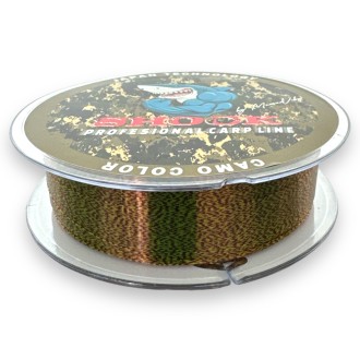 Šokový vlasec Method Feeder Fans Shock Mussel Leader Camo 100m