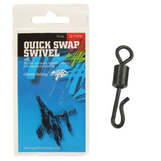 Rychlovýměnný obratlík Giants Fishing Quick Swap Swivel 10ks