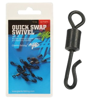 Rychlovýměnný obratlík Giants Fishing Quick Swap Swivel 10ks