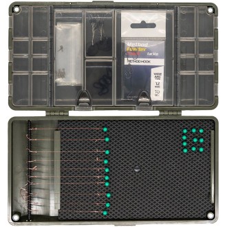 Krabička na Bižuterii a Návazce Method Feeder Fans Tackle Rigs Box System