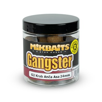 Rozpustné boilies Mikbaits Gangster G2 Krab Ančovička Asa 250ml