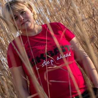 Dámské tričko Mikbaits červené Ladies Team