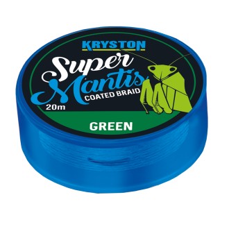 Kryston potahované šňůrky Super Mantis Green 20m
