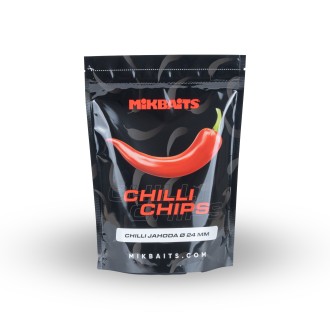 Boilie Mikbaits Chilli Chips Chilli - Jahoda 300g