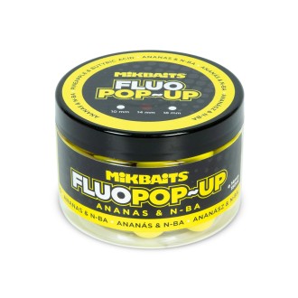 Mikbaits Plovoucí fluo boilie 150ml Ananas N-BA