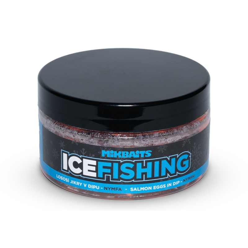 Lososí jikry v dipu Mikbaits Ice fishing pstruh řada 100ml