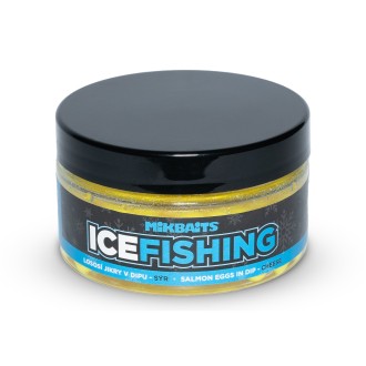 Mikbaits Ice fishing pstruh řada Lososí jikry v dipu Sýr