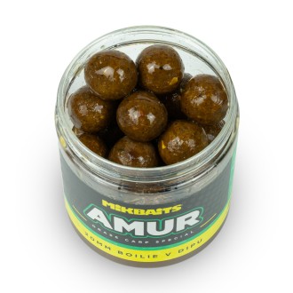 Mikbaits Amur range Amur boilie v dipu 250ml